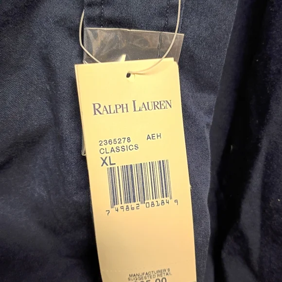 Ralph Lauren Navy Blue Men's Size XL Blake Shirt New - Picture 5 of 8